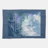 Astilbe Blue Mist Romans 8:28 Geschirrtuch (Horizontal)