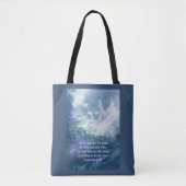 Astilbe Blue Mist Romans 8:28 Tasche (Vorderseite)
