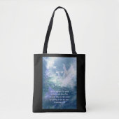 Astilbe Blue Mist Romans 8:28 Tasche (Vorderseite)