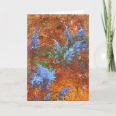 Astilbe Dusty Blue an Bord Dankeskarte (Vorderseite)