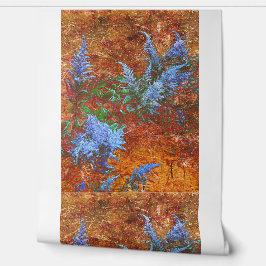 Astilbe Dusty Blue an Bord Tapete