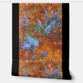 Astilbe Dusty Blue an Bord Tapete