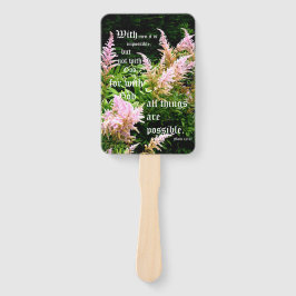 Astilbe mit Mark 10:27 Fächer