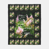 Astilbe mit Mark 10:27 Fleecedecke (Vorderseite)