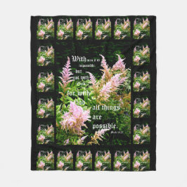 Astilbe mit Mark 10:27 Fleecedecke