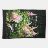 Astilbe mit Mark 10:27 Geschirrtuch (Horizontal)