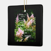 Astilbe mit Mark 10:27 Keramikornament (Links)
