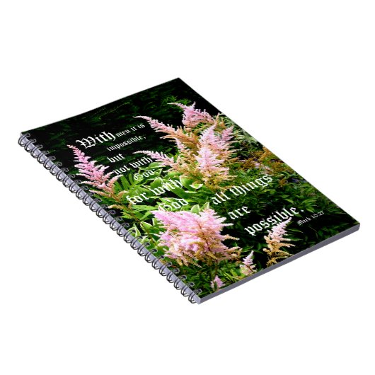 Astilbe mit Mark 10:27 Notizblock (Rechte Seite)