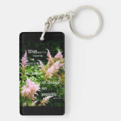 Astilbe mit Mark 10:27 Schlüsselanhänger (Rückseite)