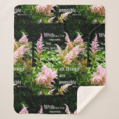 Astilbe mit Mark 10:27 Sherpadecke (Vorderseite)