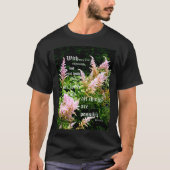 Astilbe mit Mark 10:27 T-Shirt (Vorderseite)