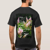 Astilbe mit Mark 10:27 T-Shirt (Rückseite)