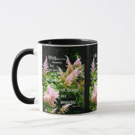 Astilbe mit Mark 10:27 Tasse