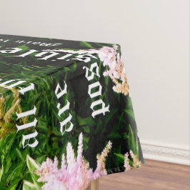 Astilbe mit Mark 10:27 Tischdecke