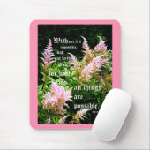 Astilbe mit Markus 10:27 Mousepad (Mit Mouse)