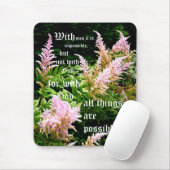Astilbe with Mark 10:27 Mousepad (Mit Mouse)