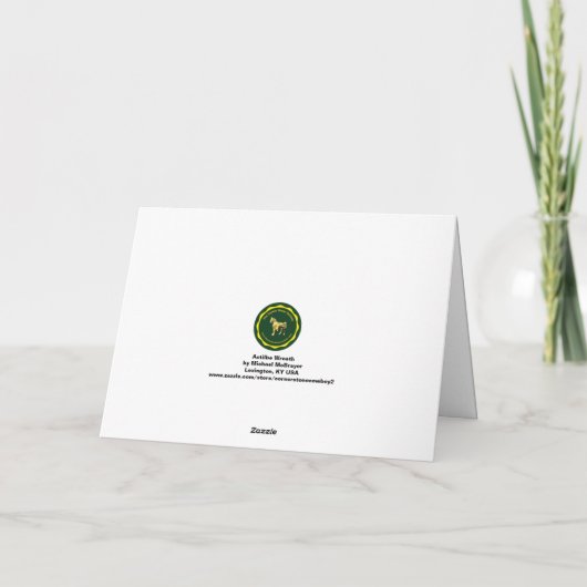 Astilbe Wreath Dankeskarte (Rückseite)