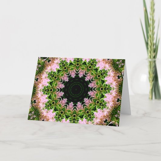 Astilbe Wreath Dankeskarte (Vorderseite)