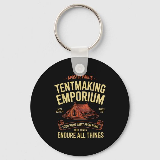 Astle Paul's Tentmaking Emrium Christians Camng Fu Schlüsselanhänger (Vorderseite)