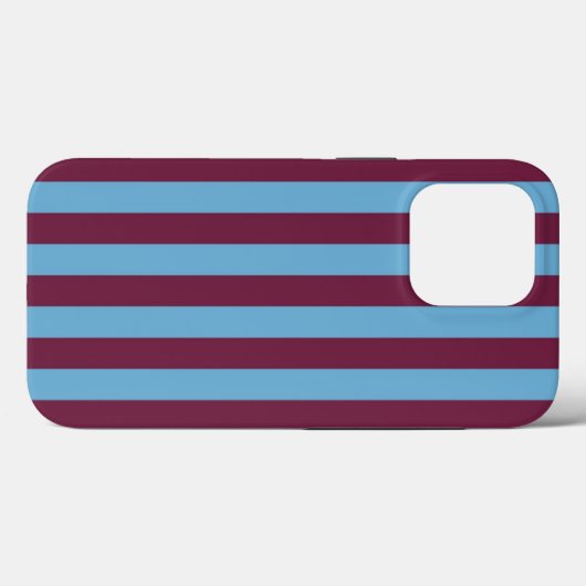 Aston Villa Stripes Case-Mate iPhone Hülle (Rückseite (Horizontal))