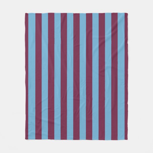 Aston Villa Stripes Fleecedecke (Vorderseite)