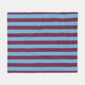 Aston Villa Stripes Fleecedecke (Vorderseite (Horizontal))