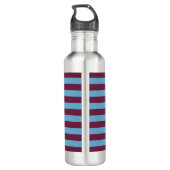 Aston Villa stripes football club colors premier l Edelstahlflasche (Rückseite)