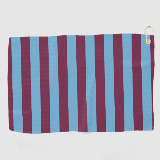 Aston Villa Stripes Golfhandtuch (Horizontal)