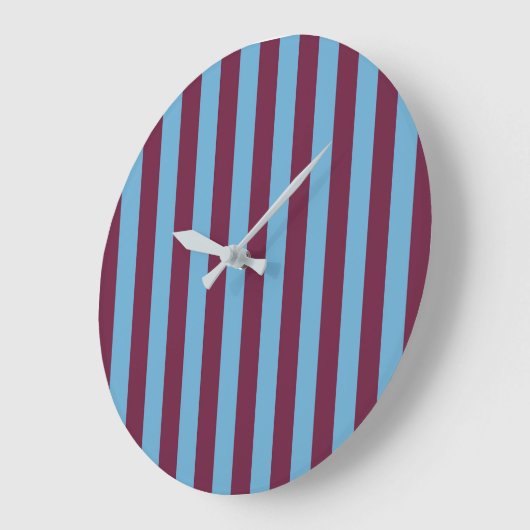 Aston Villa Stripes Große Wanduhr (Winkel)