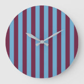 Aston Villa Stripes Große Wanduhr (Vorderseite)