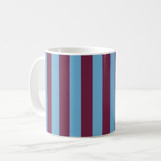 Aston Villa Stripes Kaffeetasse (Vorderseite Links)