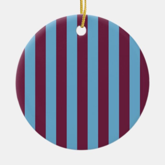 Aston Villa Stripes Keramik Ornament (Vorne)