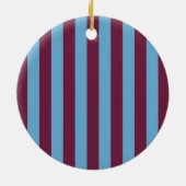Aston Villa Stripes Keramik Ornament (Hinten)