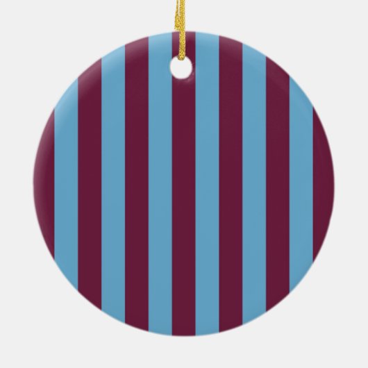 Aston Villa Stripes Keramik Ornament (Hinten)