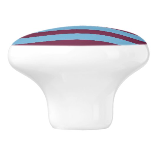 Aston Villa Stripes Keramikknauf (Seitenansicht)