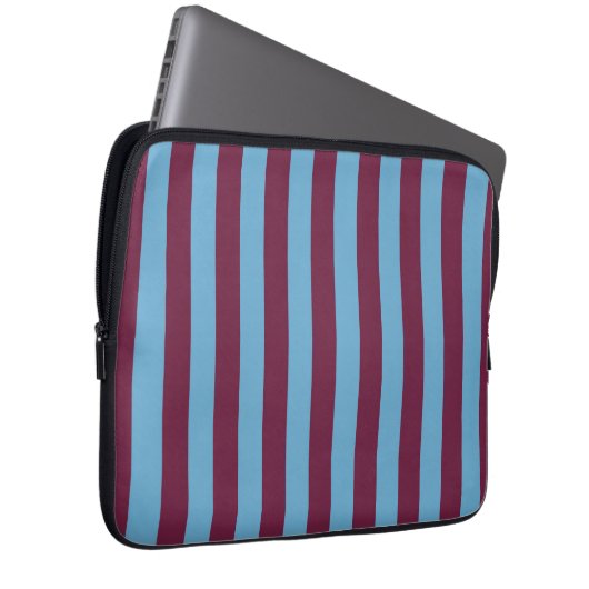 Aston Villa Stripes Laptopschutzhülle (Vorne Rechts)