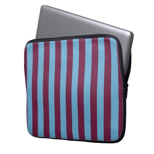 Aston Villa Stripes Laptopschutzhülle (Vorderseite Links)