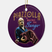 Astor Piazzolla Keramik Ornament (Links)