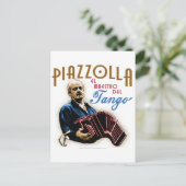 Astor Piazzolla Postkarte (Stehend Vorderseite)