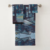 Astor Place Aborigines, NYC Badhandtuch Set (Insitu)