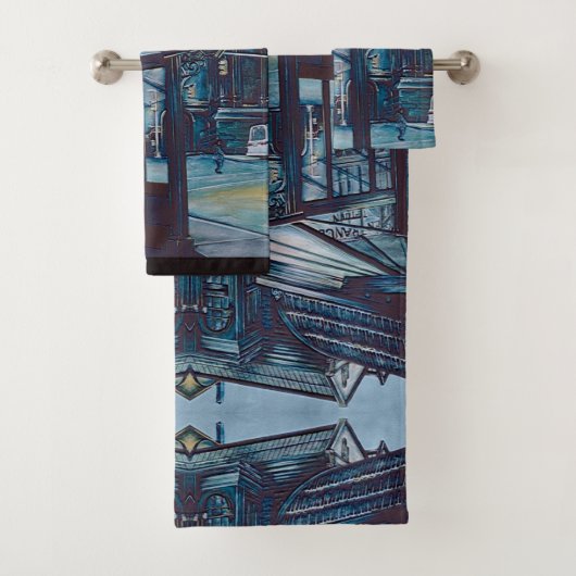 Astor Place Aborigines, NYC Badhandtuch Set (Insitu)