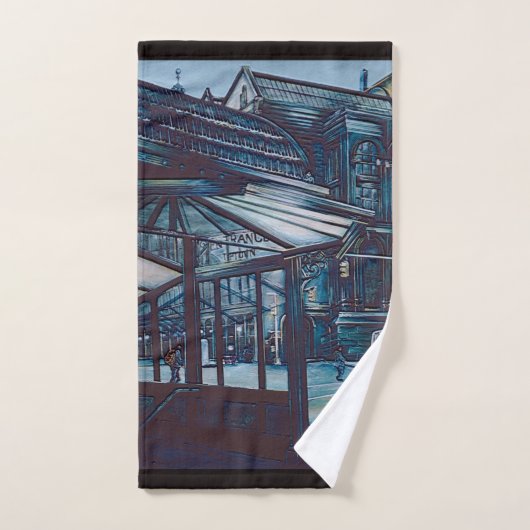 Astor Place Aborigines, NYC Badhandtuch Set (Handtuch)