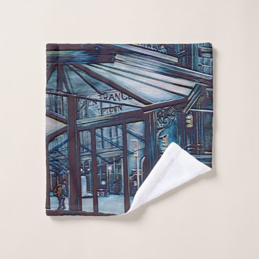 Astor Place Aborigines, NYC Badhandtuch Set (Waschlappen)