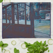 Astor Place Aborigines, NYC Geschirrtuch (Gefaltet)