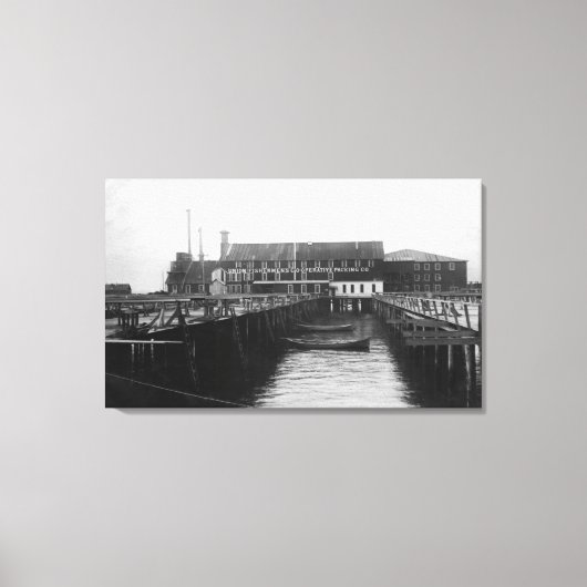 Astoria, Blick von Oregon auf Fisherman's Packing Leinwanddruck (Vorderseite)