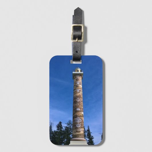 Astoria Column, Oregon Gepäckanhänger (Vorderseite Vertikal)
