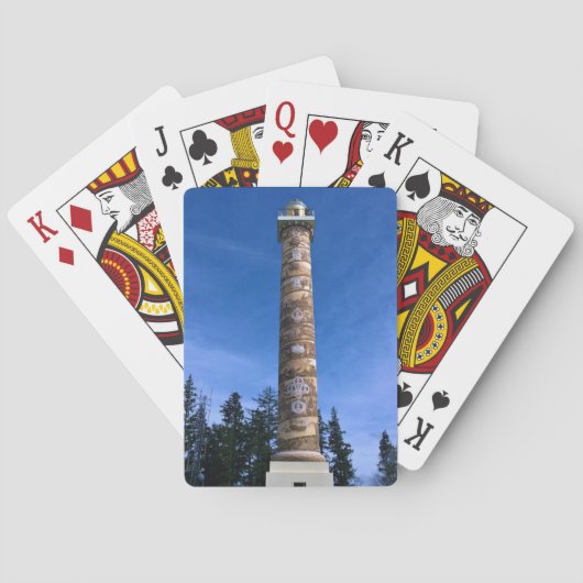 Astoria Column, Oregon Spielkarten (Rückseite)