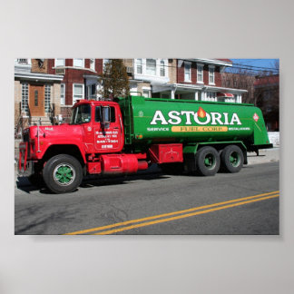 Astoria Fuel Oil Truck Poster