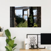 Astoria-Megler-Brücke mit Segelboot Poster (Heimbüro)