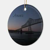 Astoria-Megler Brücke, Oregon Keramik Ornament (Links)